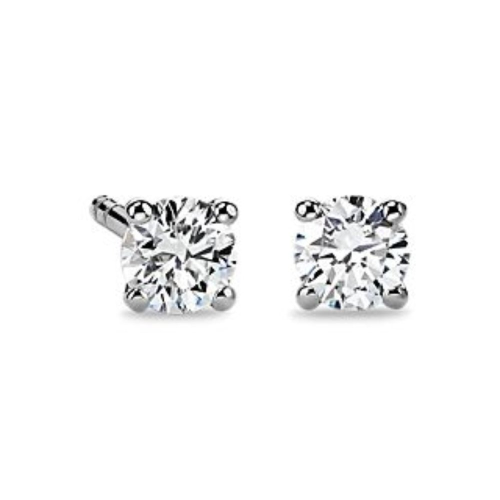 0.50 ctw Diamond Stud Earrings in 14k White Gold